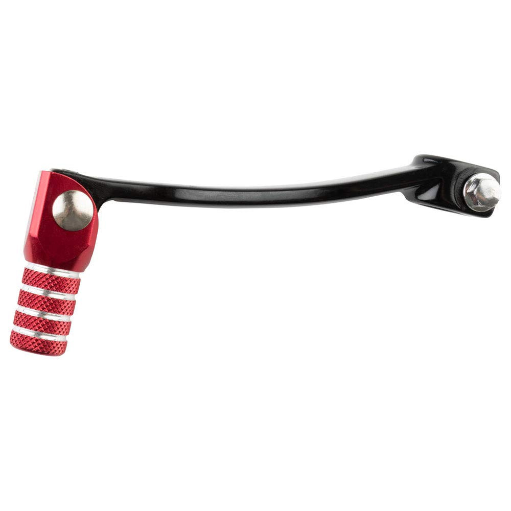 TUSK folding shift lever with anodized polished finish showing durability.