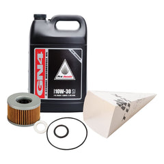 TUSK GN4 10W-30 oil bottle pour for Honda engines, smooth lubrication.