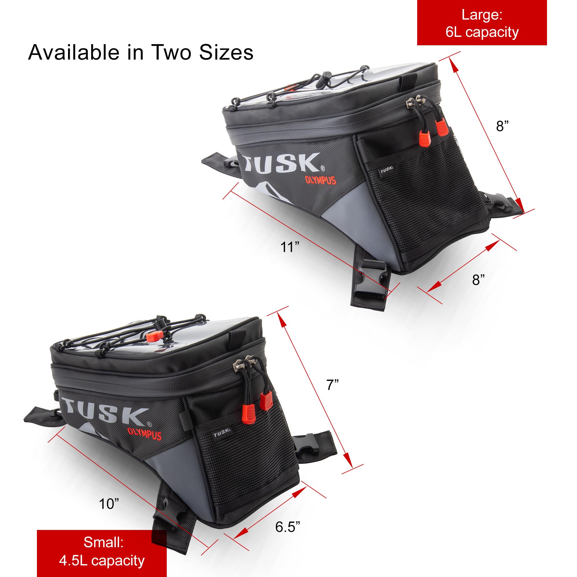 TUSK Olympus TPU base provides tank grip for secure fit