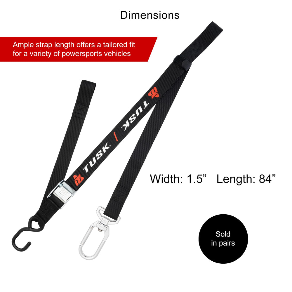 Tusk pair of tie-downs creates a reliable, ready-to-use gear setup