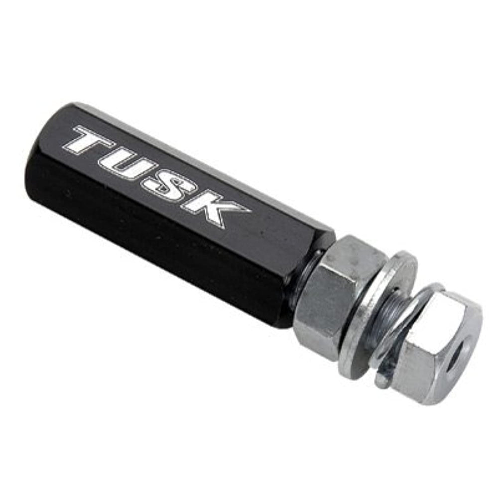 Tusk Quick Release Flag Pole Holder mounted on motorcycle during ride.