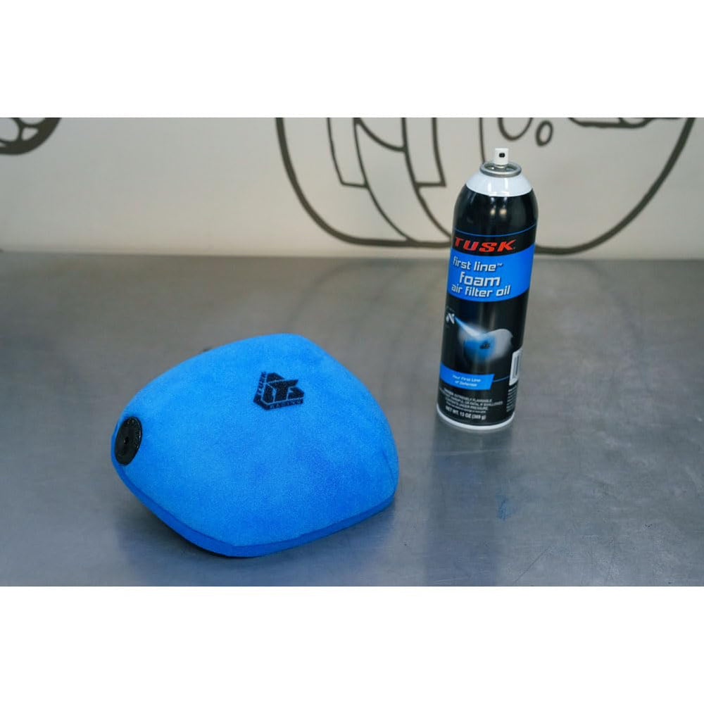 TUSK race-ready foam filter oil maintaining airflow under demanding conditions.