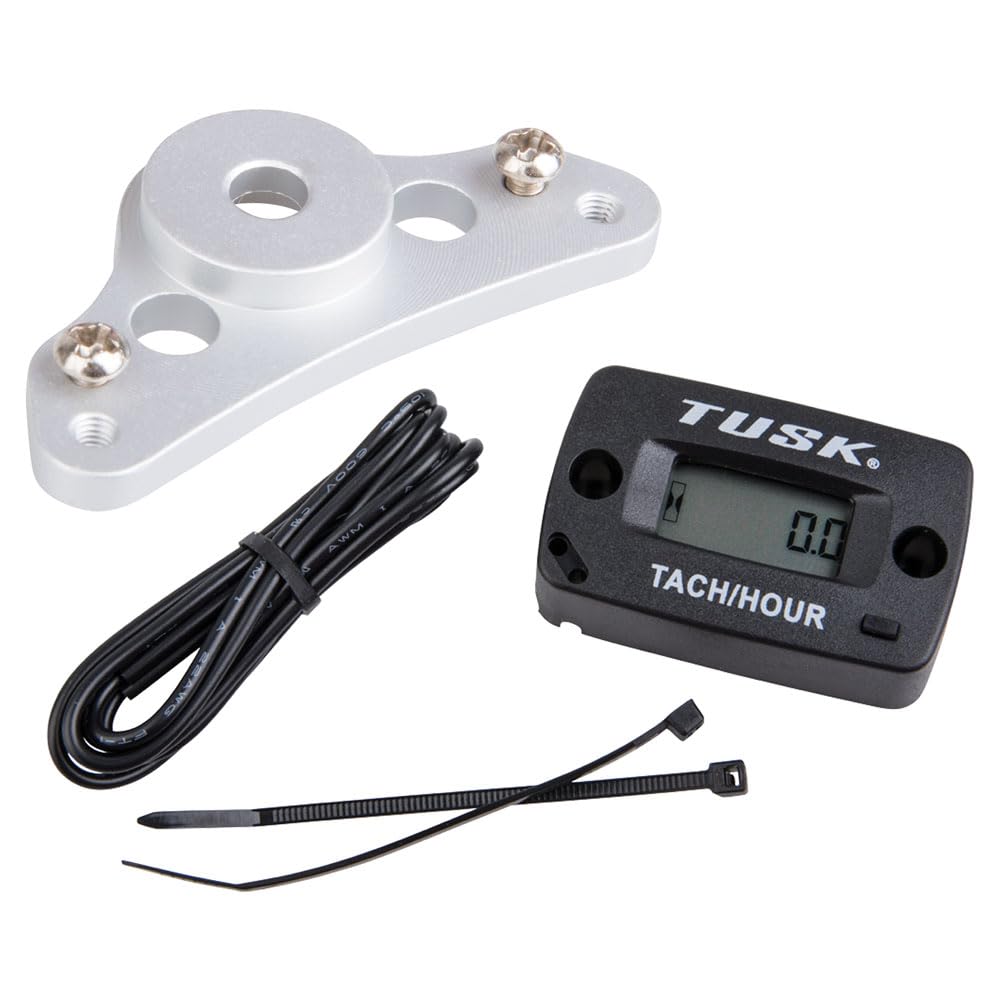Tusk tach hour meter bracket top view for sturdy ATV mounting and easy readability.