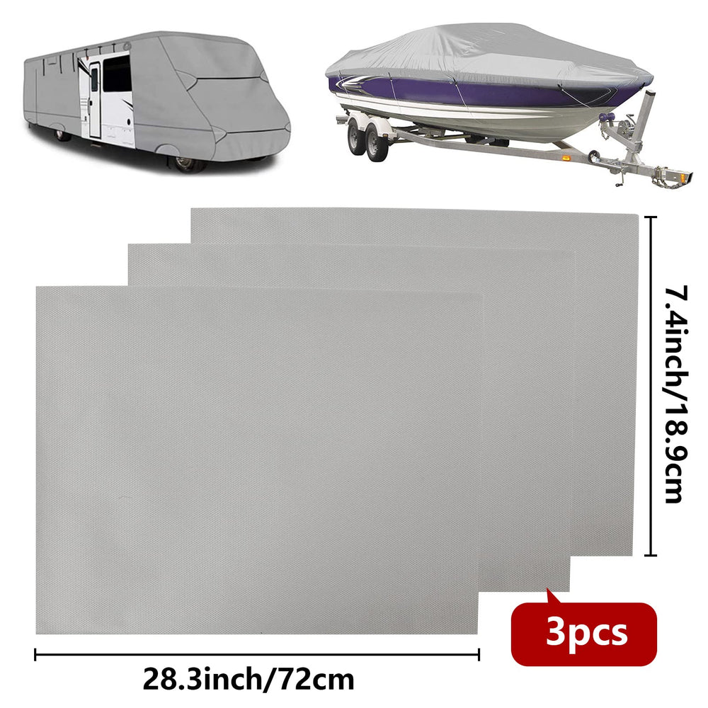 Tuszom adhesive-upgraded patches offer strong adhesion for outdoor covers.