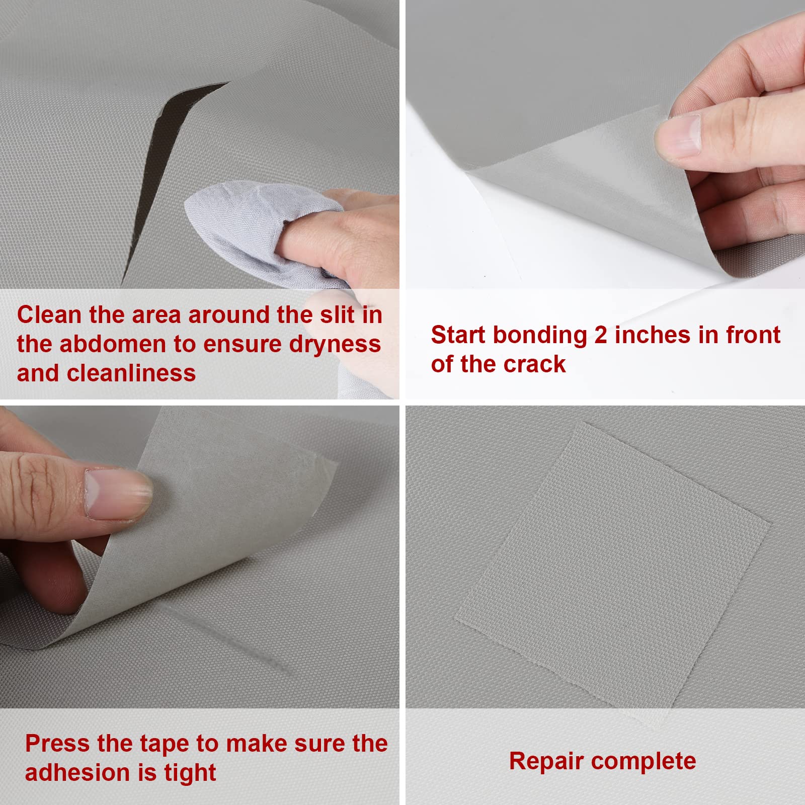 Tuszom self-adhesive patches applied without sewing for easy damage repair.