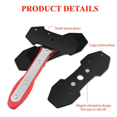 Ergonomic ratchet handle on the TUTOOLS tool for precise piston spreading