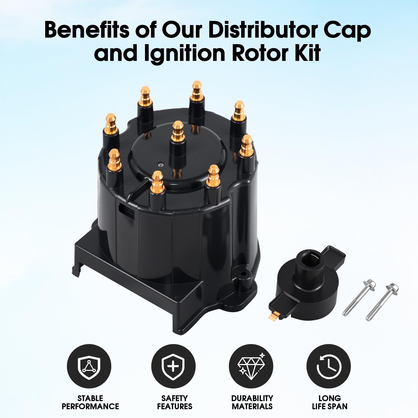 Tutor Auto brass contacts provide strong conductivity and wear resistance.