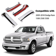 Tutor Auto chrome door handle covers on Dodge Ram 1500 driver-side view refreshed appearance