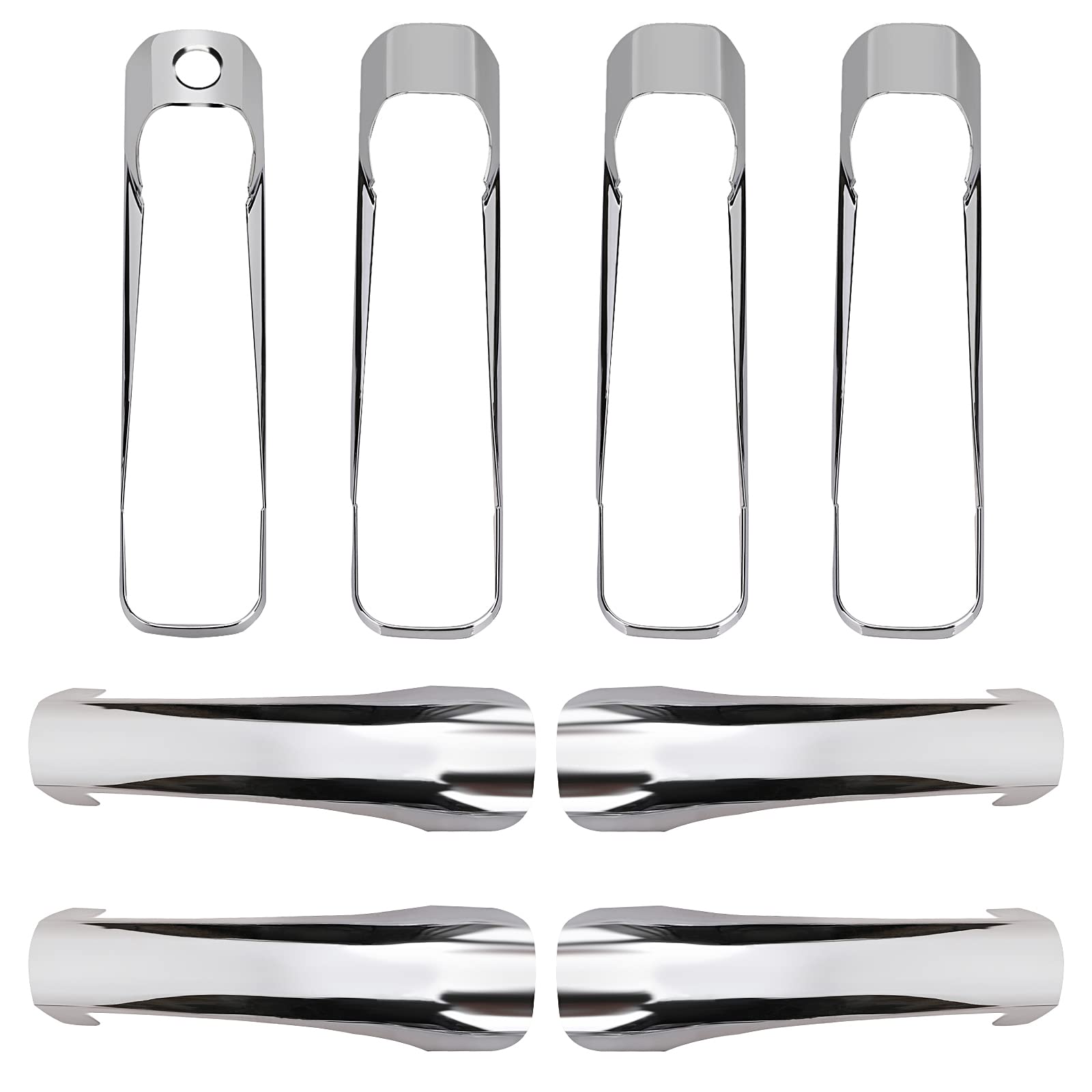 Tutor Auto chrome door handle covers on Dodge Ram 1500 front close-up highlight lasting shine