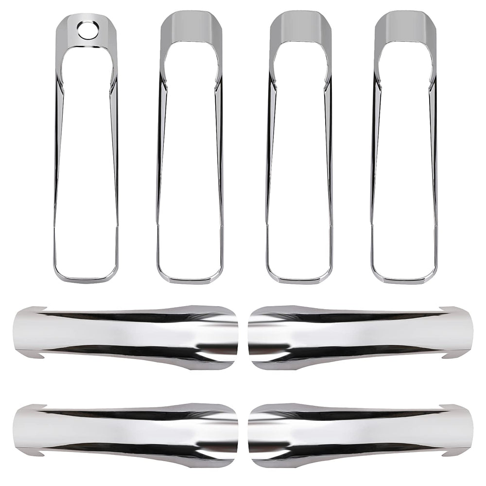 Tutor Auto chrome door handle covers on Dodge Ram 1500 front close-up highlight lasting shine
