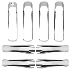 Tutor Auto chrome door handle covers on Dodge Ram 1500 front close-up highlight lasting shine