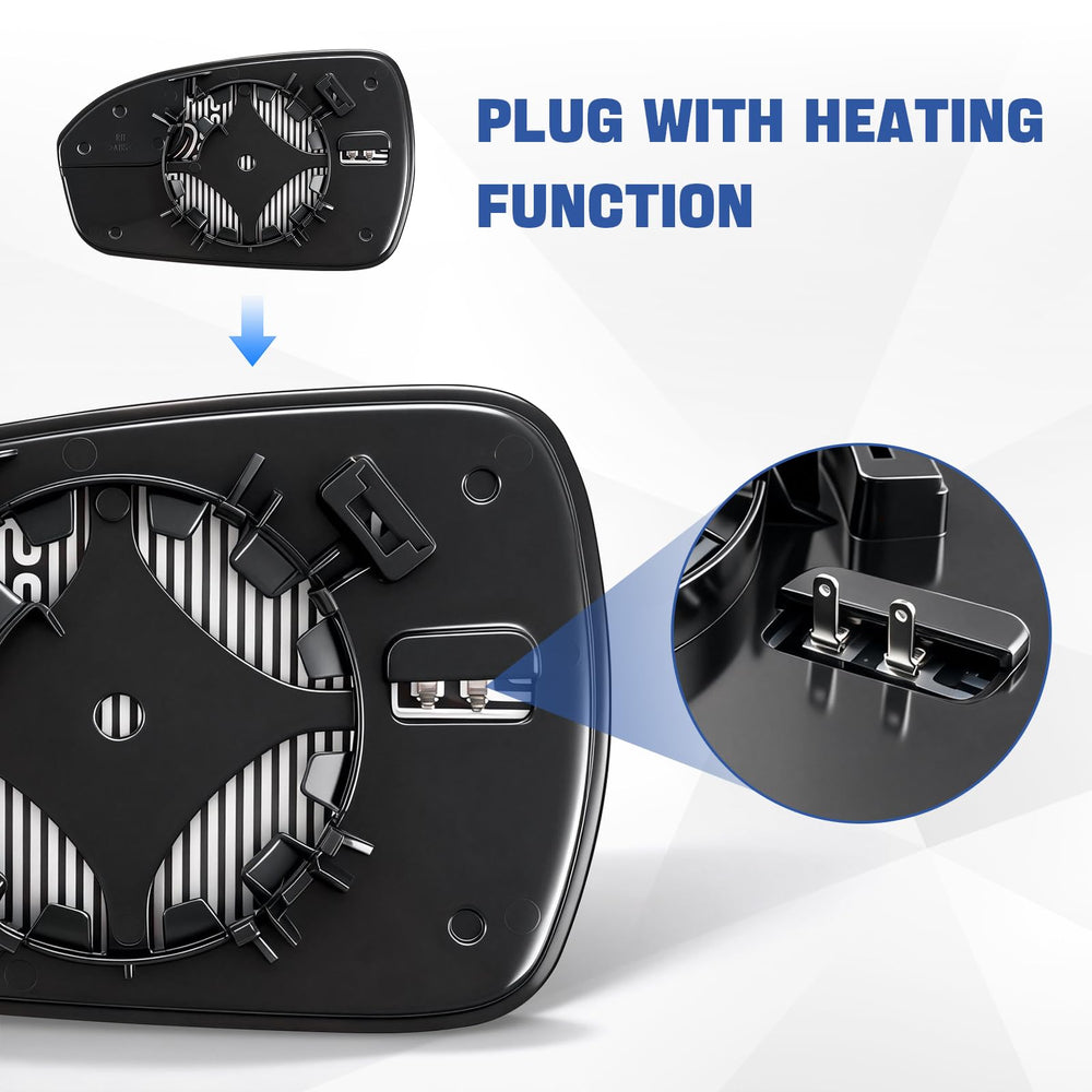 OEM-style clips enable tool-free installation for Tutor Auto mirror.
