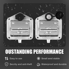 Tutor Auto exterior latch dimensions fit common toolbox doors and RV compartments.