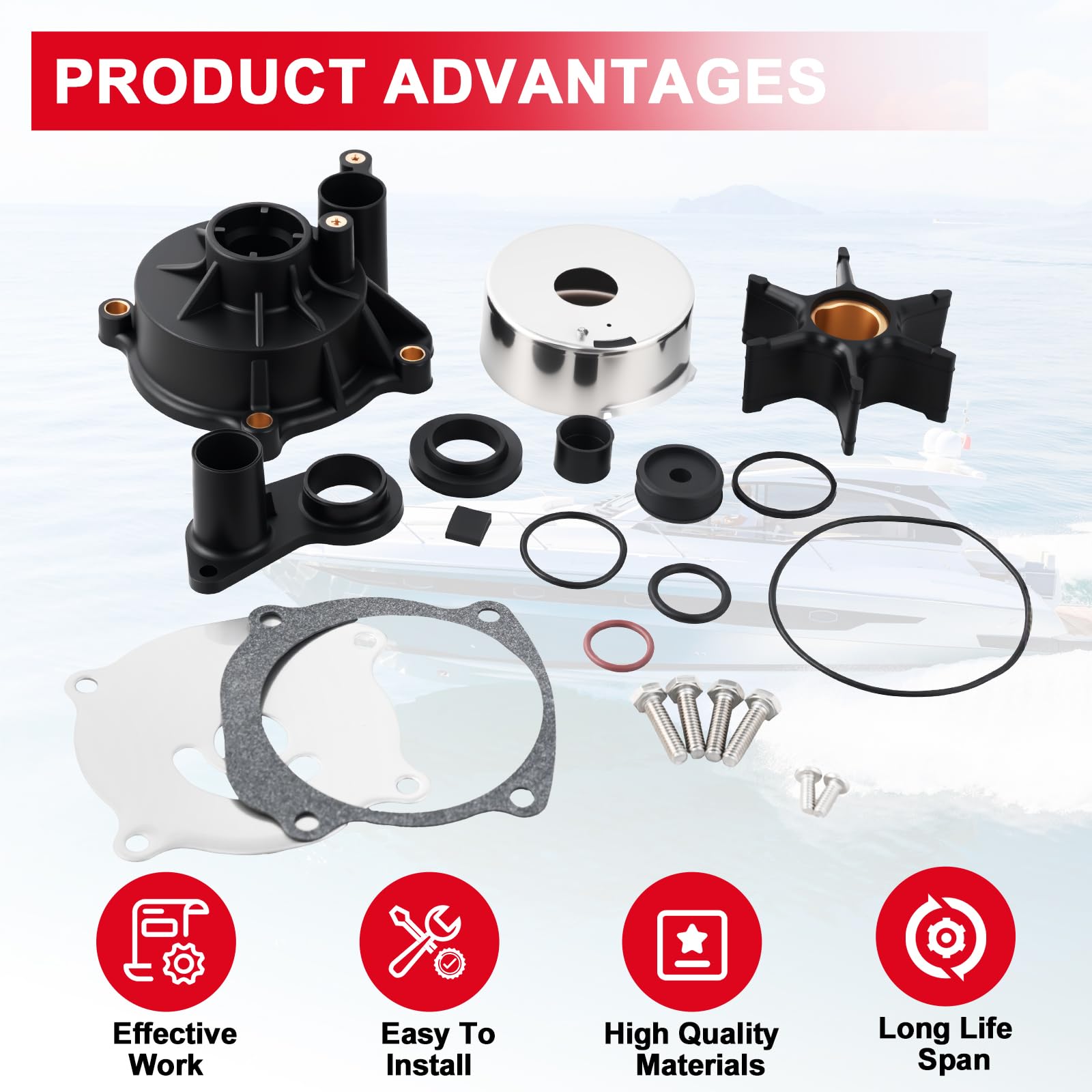 Tutor Auto V4/V6/V8 outboard compatibility covers 85-300 HP engines.