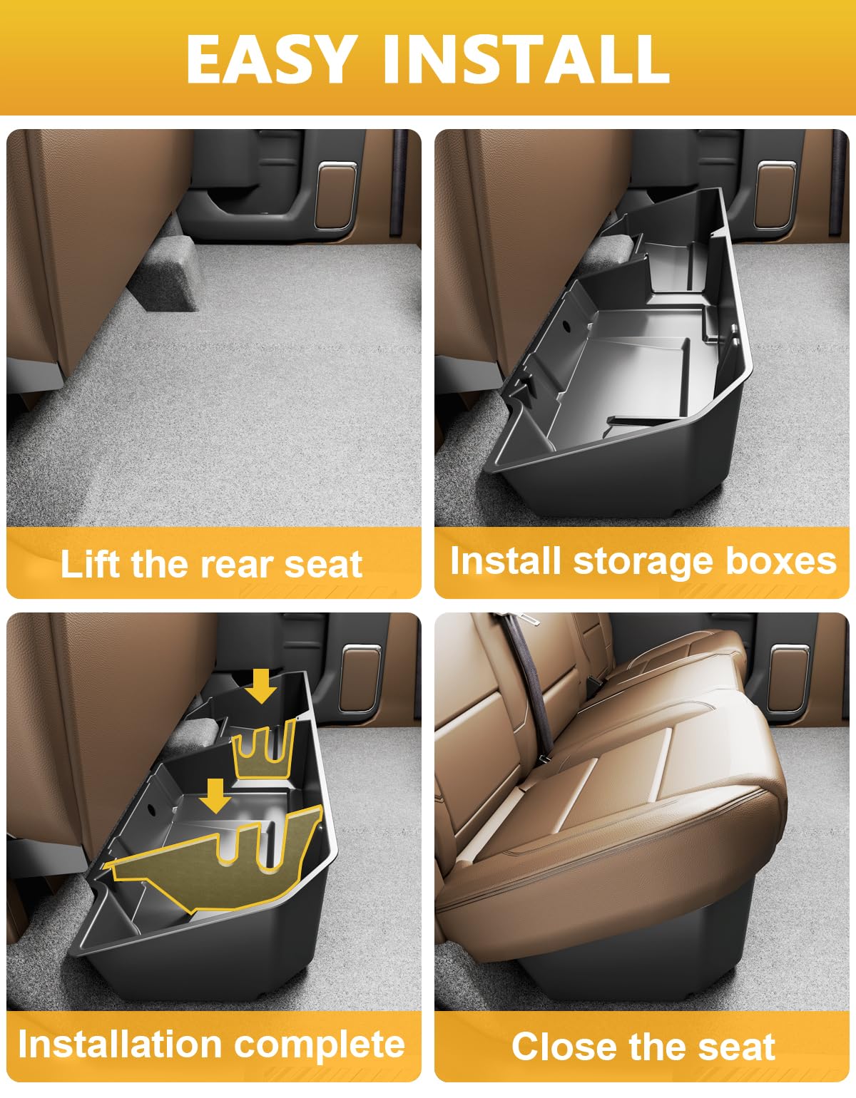 Tuyoung concealed under-seat storage keeps valuables out of sight