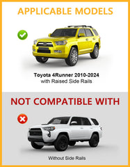 Heavy-duty aluminum Tuyoung crossbars support luggage and gear safely.