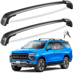 Tuyoung roof rack cross bars assembly secures gear on compatible SUVs.