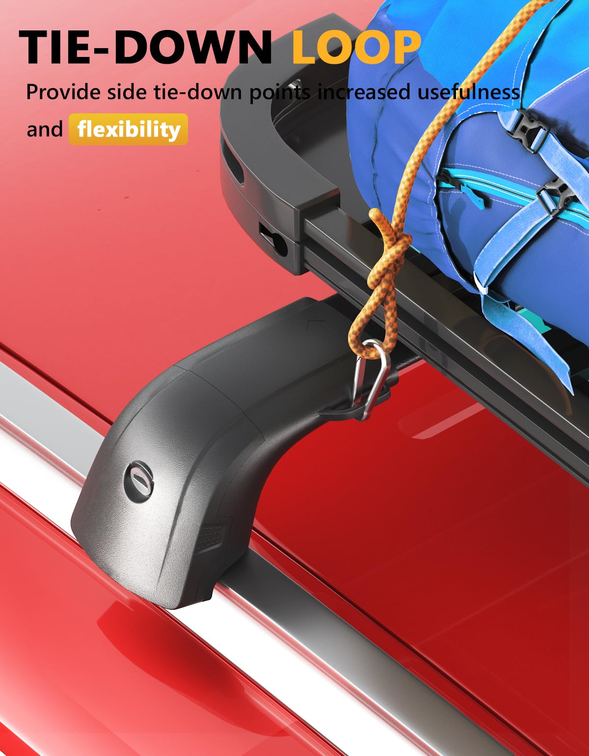 Low-profile design reduces wind noise at highway speeds.