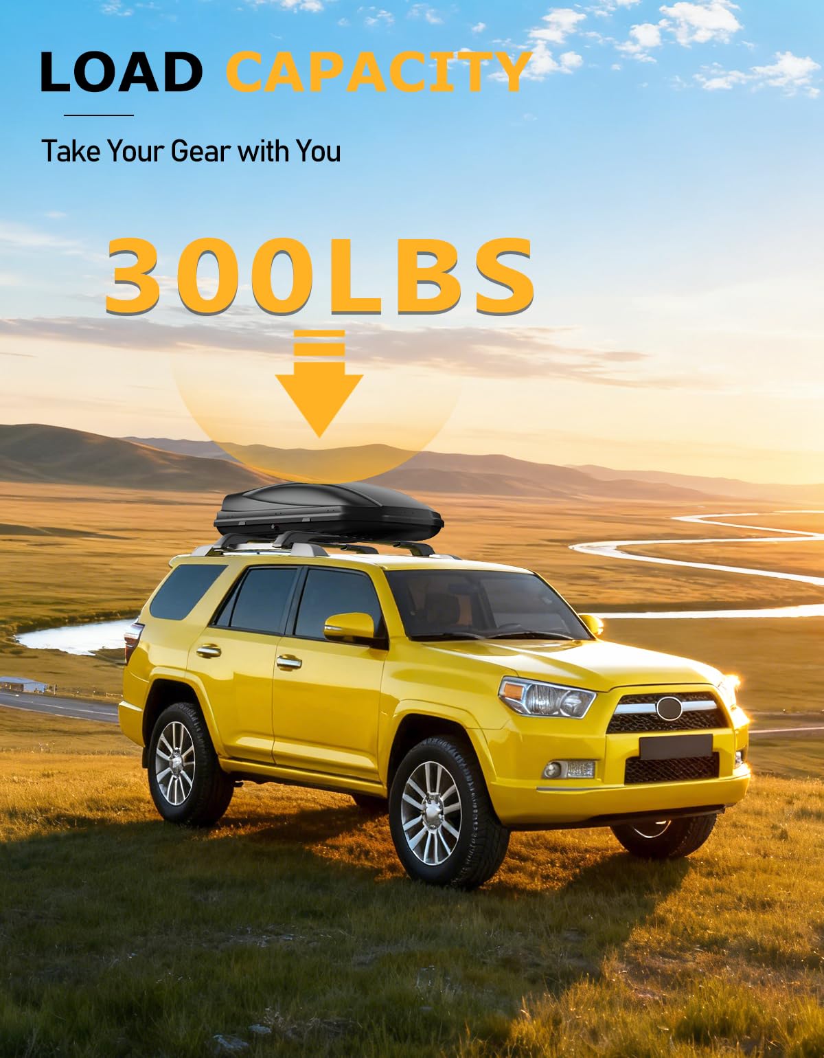 Side roof rails compatibility ensures a snug fit on 4Runner models.
