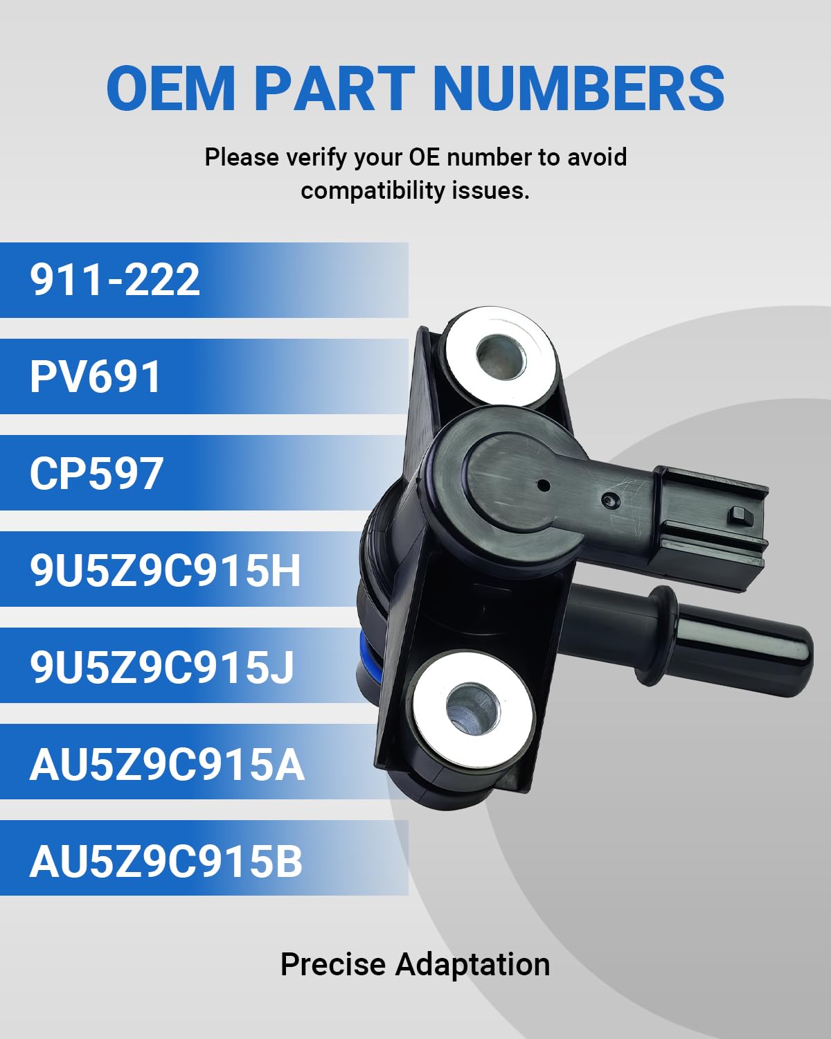 TVM TRAVERMAN EVAP hose connections ready for secure sealing.