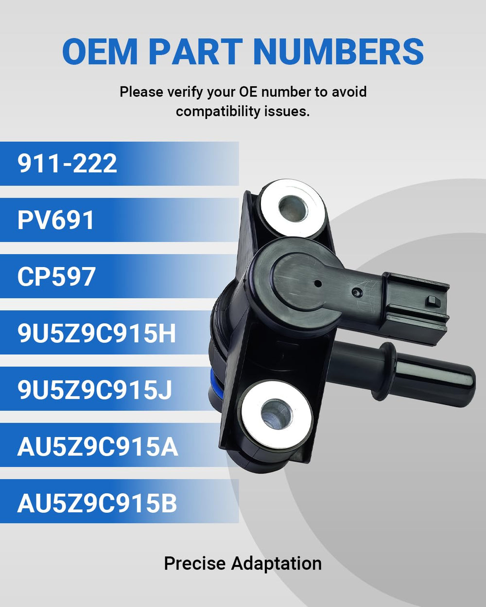 TVM TRAVERMAN EVAP hose connections ready for secure sealing.
