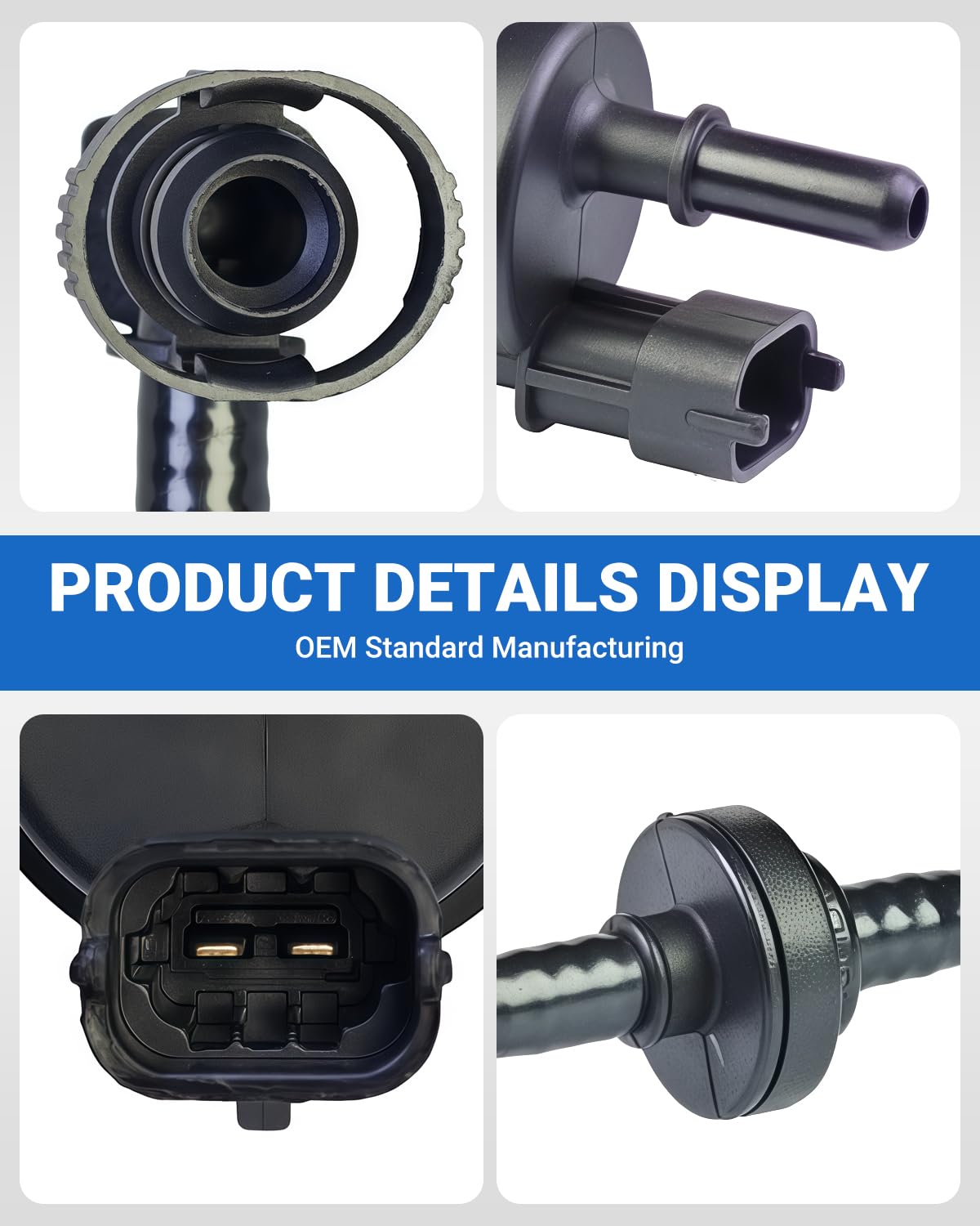 TVM Traverman EVAP purge valve internal components include boron steel coil and PTFE seals.