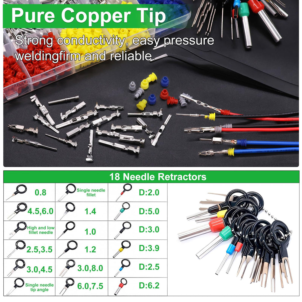 Twidec 535Pcs waterproof plugs offer weatherproof, corrosion-resistant protection.