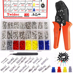Twidec 800Pcs car terminal set collection for versatile 12V connections.
