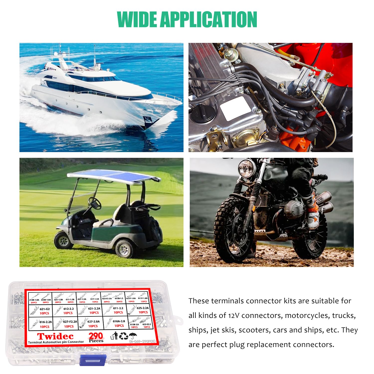 Twidec tinned copper pins offer corrosion resistance and lasting conductivity