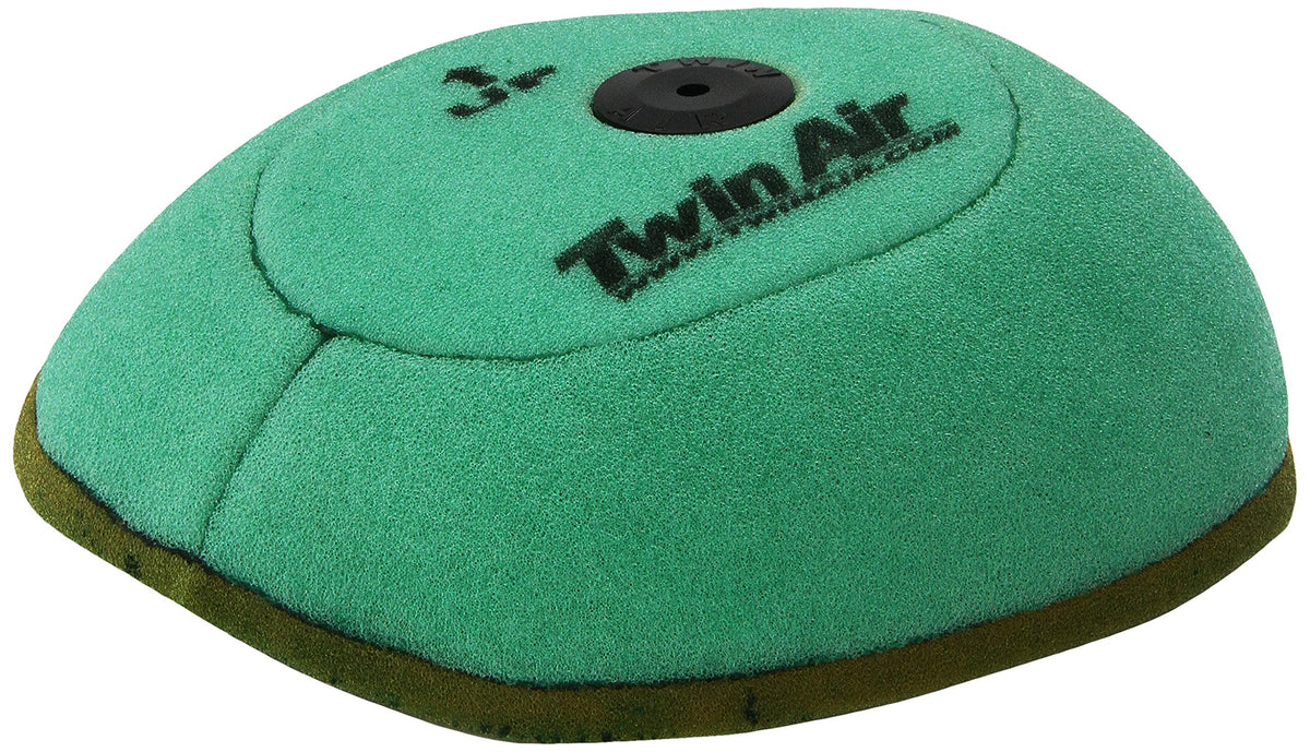 Twin Air 154115x pre-oiled dual-foam air filter in black for improved dirt protection and airflow.