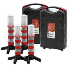 Twinkle Star emergency roadside flares kit with magnetic base provides hands-free high visibility day and night.