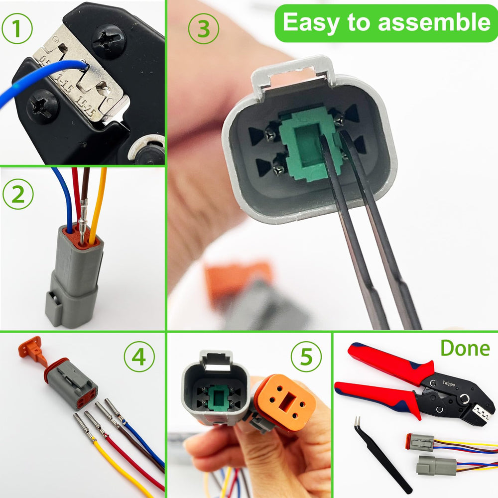 Twippo 13-amp contacts support solid current flow for 12V systems.
