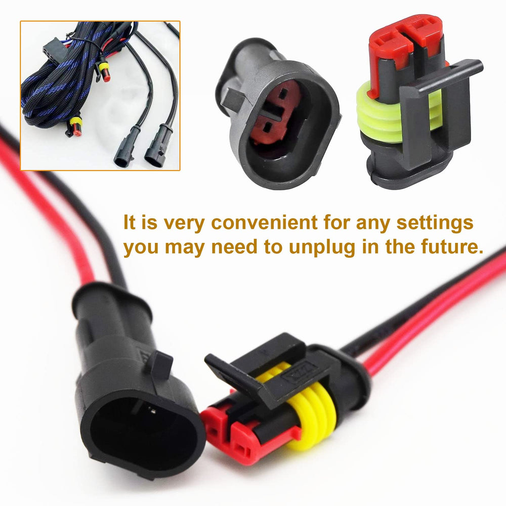 Twippo 2-pin waterproof connector housing enabling secure weatherproof connections