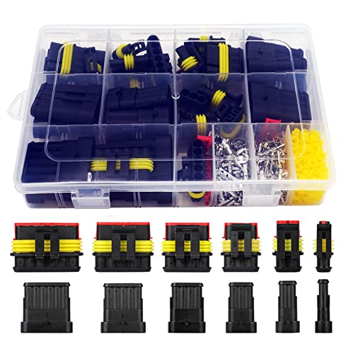 Twippo 372Pcs waterproof connectors package content for 12-22 AWG wiring