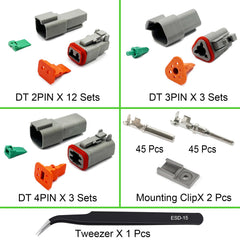 Twippo 2-pin assembly highlights secure fit for 12V circuits.