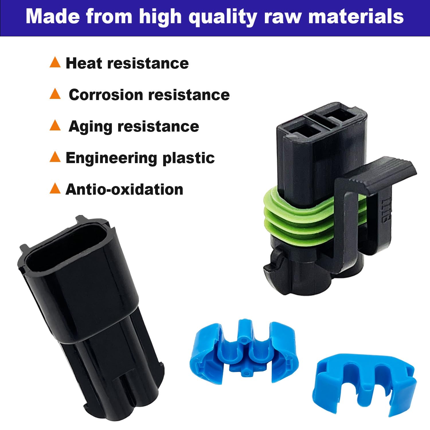 Twippo waterproof 2-pin kit layout showing 4-set package for quick wiring.