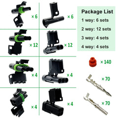 Twippo Weather Pack 2-pin connector ensuring waterproof connections for vehicles