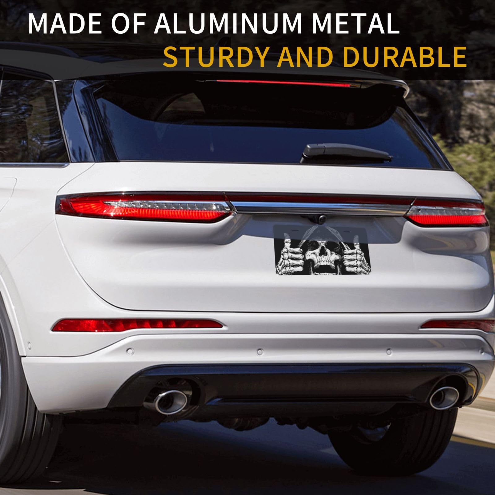 Twistmyst weatherproof license plate cover withstands temperature shifts and rain.