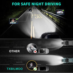 TXBILMOO CR-V headlight with cooling fan prolongs performance under demanding use.
