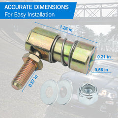Txdiyifu steel linkage fitment with spring provides reliable tension during use.
