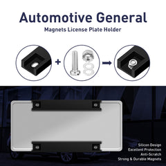 TXINBT magnetic license plate holder with silicone coating detail protects paint.