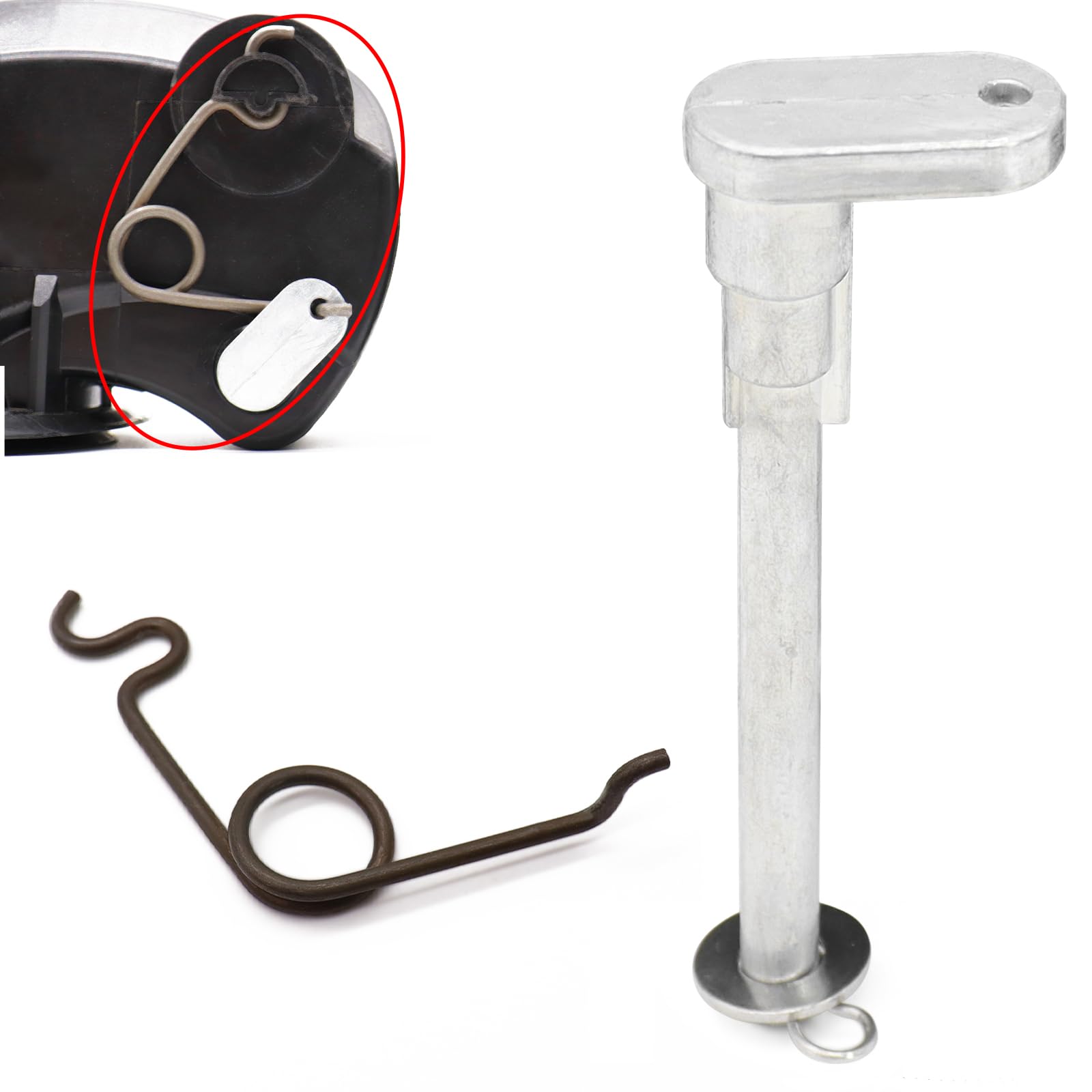 Txouoxt aluminum fuel door hinge offers a durable, permanent repair option.