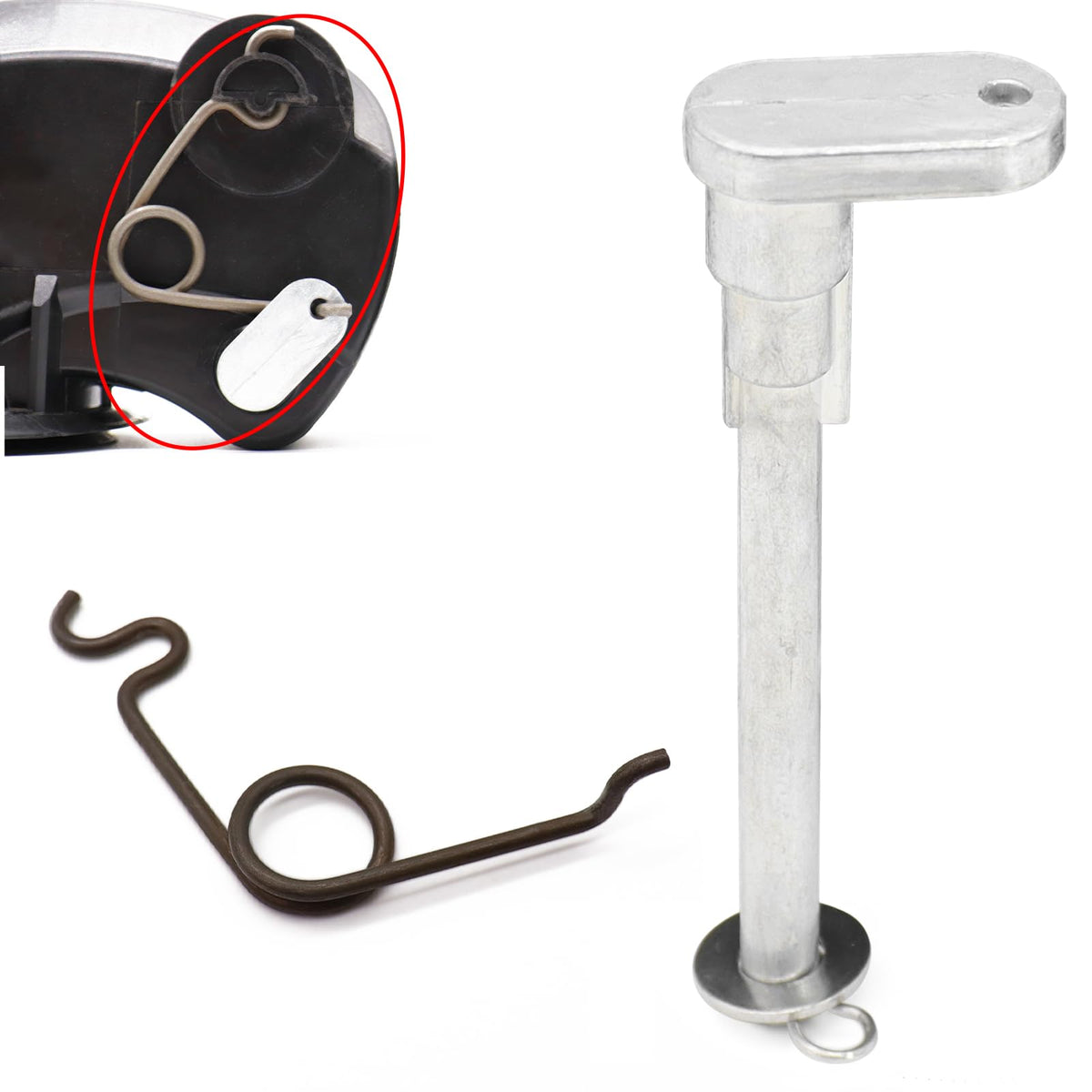 Txouoxt aluminum fuel door hinge offers a durable, permanent repair option.