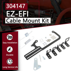 TXRXIZ EZ-EFI throttle cable kit installed for smooth engine response.