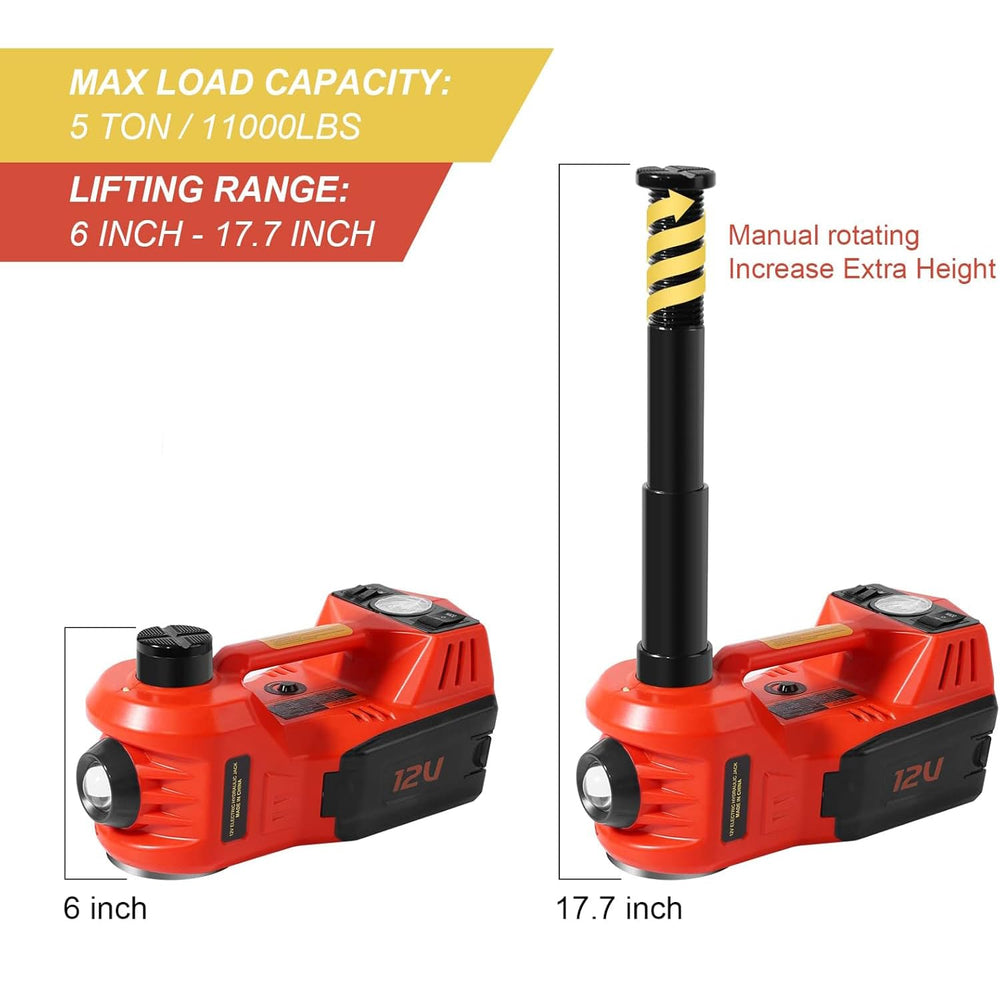 TYAYT jack kit with integrated impact wrench for quick wheel removal
