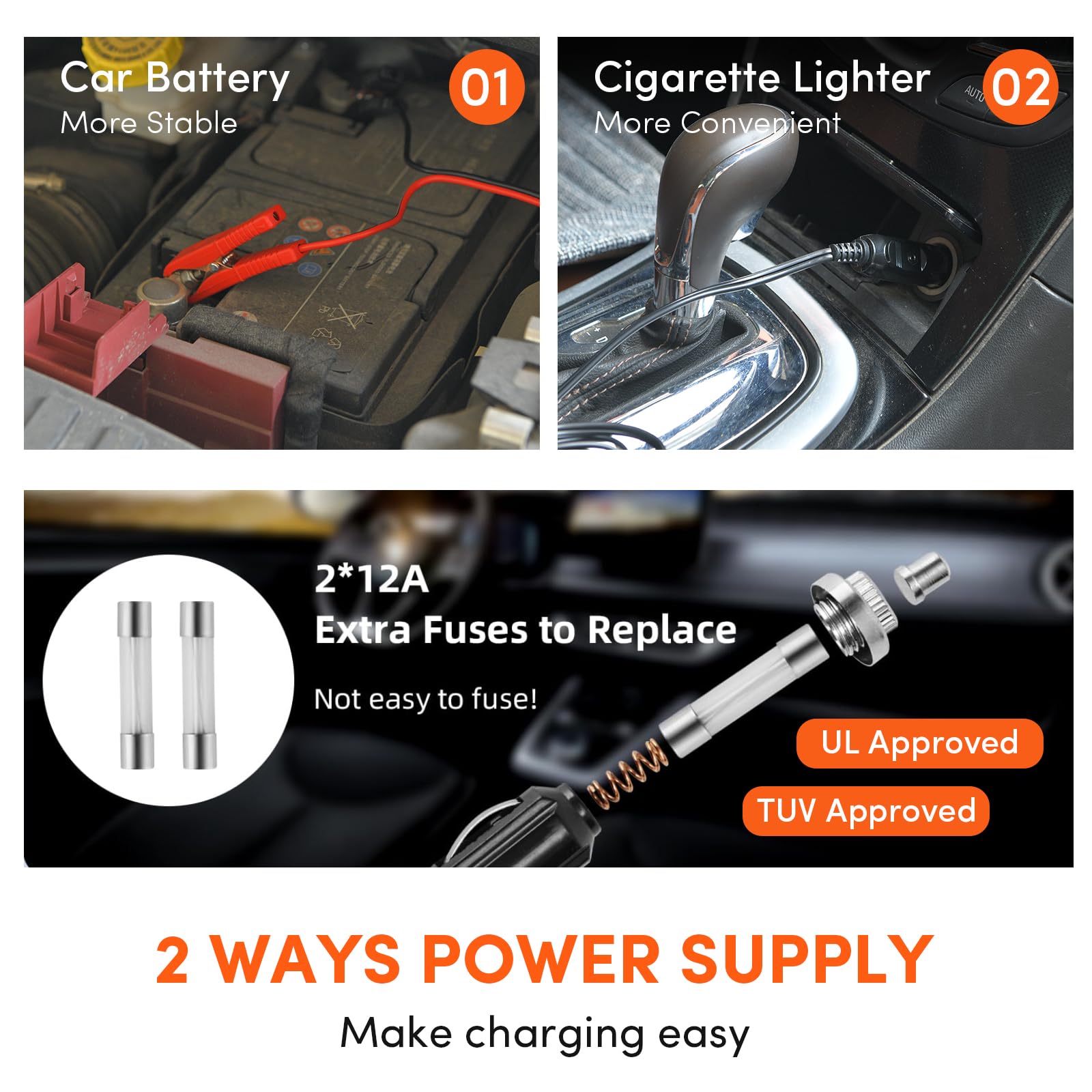 TYAYT LED work light illuminates the under-vehicle area for precise work.