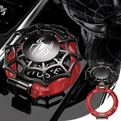 Tybasthe push start button cover with Spiderman design adds style and protection.