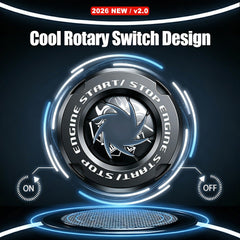 Tybasthe start button cover close-up texture highlights zinc alloy quality