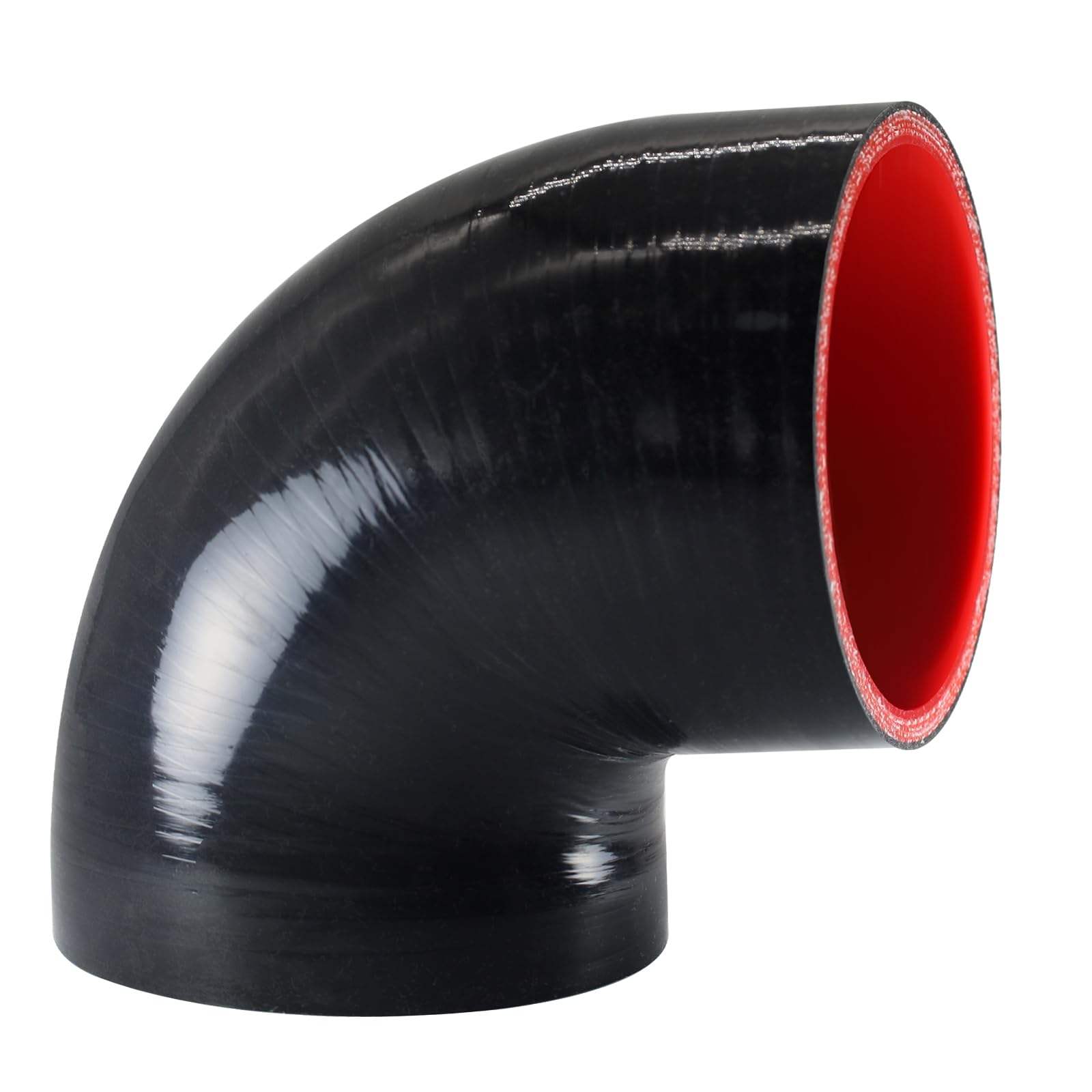 Tyeioms 4-inch silicone 90-degree elbow coupler enables reliable air intake connections.