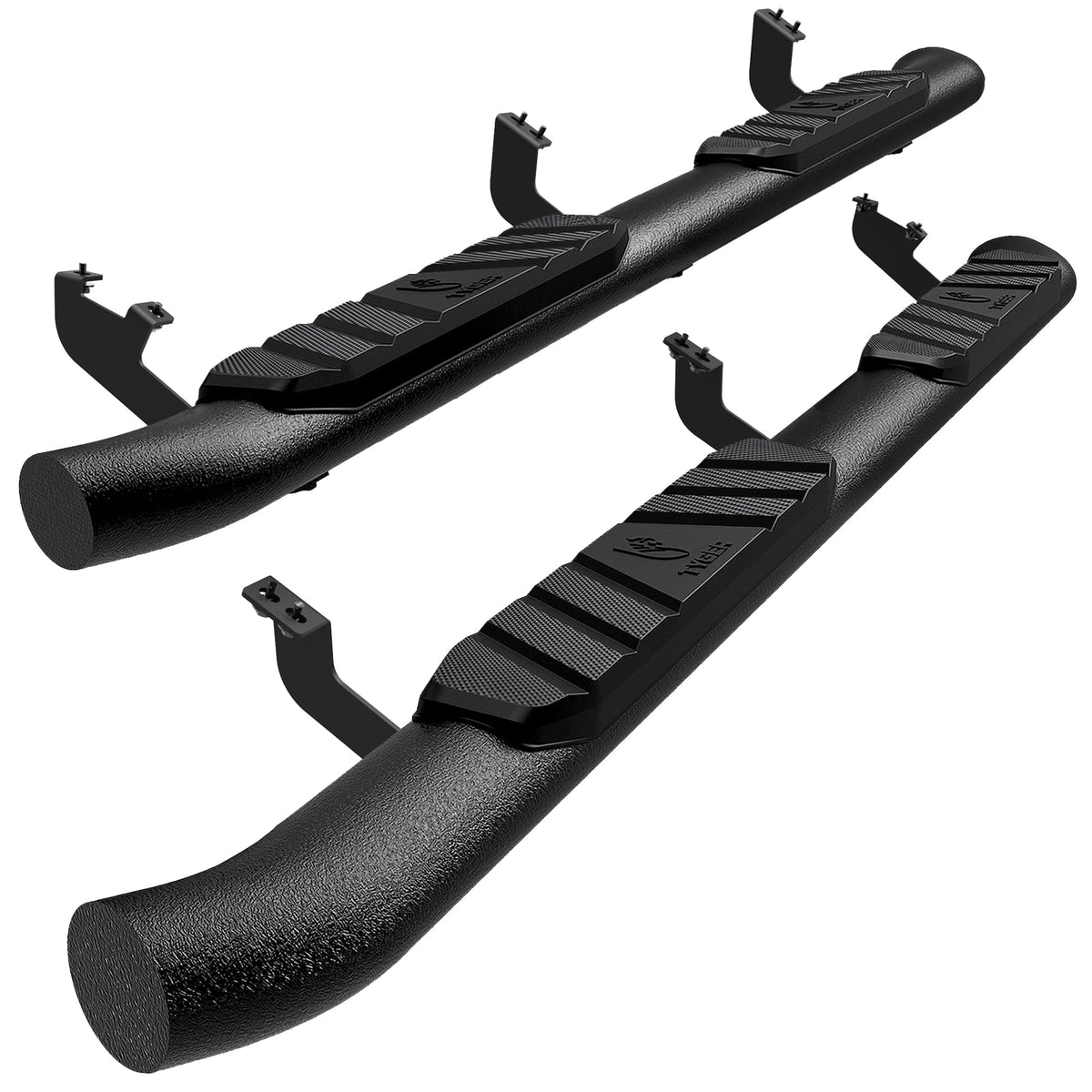 Tyger Auto rider running boards for 2010-2024 Toyota 4Runner with wider, non-slip step pad for stability.